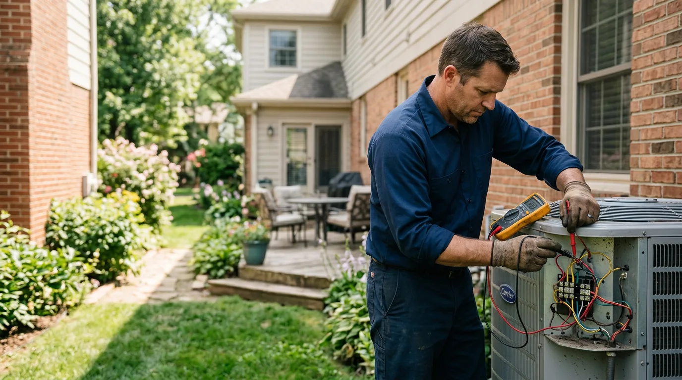 HVAC technician working near Bedford, NY